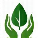 Icon of a leaf in a hand representing sustainable sourcing